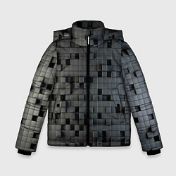 Куртка зимняя для мальчика Digital pixel black, цвет: 3D-черный