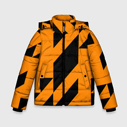 Куртка зимняя для мальчика Абстракция abstractart, цвет: 3D-светло-серый