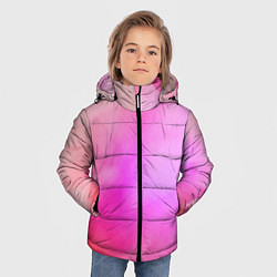 Куртка зимняя для мальчика Нежный мазок, цвет: 3D-черный — фото 2