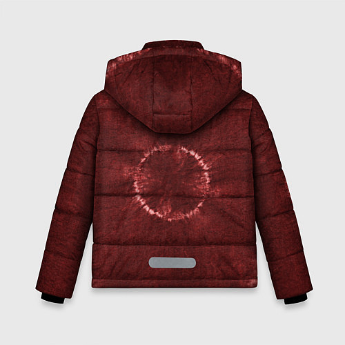 Зимняя куртка для мальчика Красный круг тай-дай / 3D-Красный – фото 2