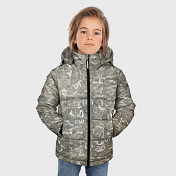 Куртка зимняя для мальчика An old letter, цвет: 3D-светло-серый — фото 2