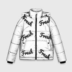 Куртка зимняя для мальчика Fresh, цвет: 3D-черный