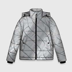 Куртка зимняя для мальчика Металлическое покрытие, цвет: 3D-черный