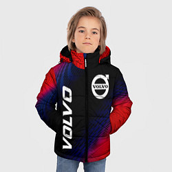Куртка зимняя для мальчика Volvo красный карбон, цвет: 3D-черный — фото 2