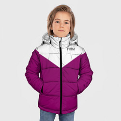 Куртка зимняя для мальчика FIRM бело - пурпурный, цвет: 3D-светло-серый — фото 2