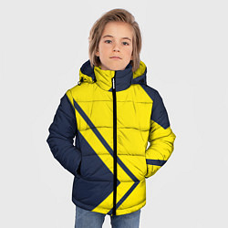 Куртка зимняя для мальчика Жёлтые стрелки, цвет: 3D-красный — фото 2