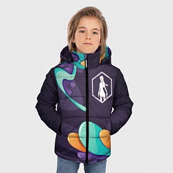 Куртка зимняя для мальчика Tomb Raider graffity splash, цвет: 3D-черный — фото 2