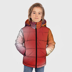 Куртка зимняя для мальчика Градиент красный, цвет: 3D-красный — фото 2