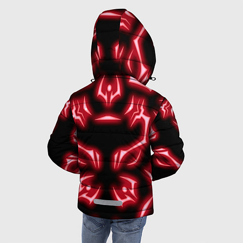 Зимняя куртка для мальчика Магическая битва светящиеся Знаки Сукуны / 3D-Светло-серый – фото 4