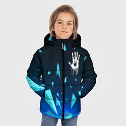 Куртка зимняя для мальчика Death Stranding взрыв частиц, цвет: 3D-черный — фото 2