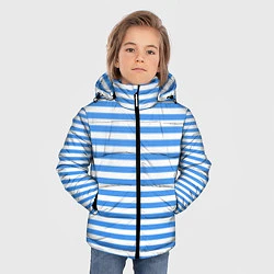 Куртка зимняя для мальчика Тельняшка васильковая ВДВ, цвет: 3D-светло-серый — фото 2