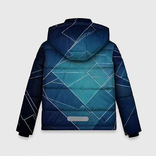 Зимняя куртка для мальчика Геометрическая бесконечность / 3D-Красный – фото 2