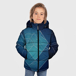 Куртка зимняя для мальчика Геометрическая бесконечность, цвет: 3D-черный — фото 2