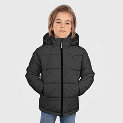 Куртка зимняя для мальчика Объёмный карбон - текстура, цвет: 3D-светло-серый — фото 2