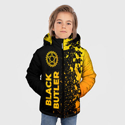 Куртка зимняя для мальчика Black Butler - gold gradient: по-вертикали, цвет: 3D-черный — фото 2