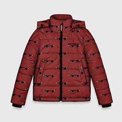 Куртка зимняя для мальчика Вот Это Да Красный, цвет: 3D-светло-серый