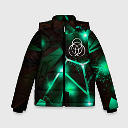 Куртка зимняя для мальчика Elden Ring разлом плит, цвет: 3D-черный