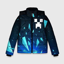 Куртка зимняя для мальчика Minecraft взрыв частиц, цвет: 3D-черный