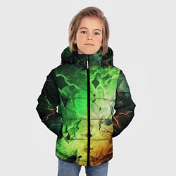 Куртка зимняя для мальчика Зеленый взрыв, цвет: 3D-светло-серый — фото 2