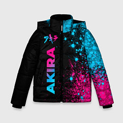 Зимняя куртка для мальчика Akira - neon gradient: по-вертикали