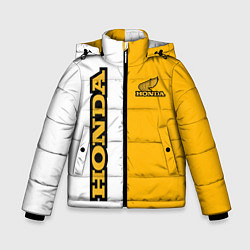 Куртка зимняя для мальчика Honda sign, цвет: 3D-светло-серый