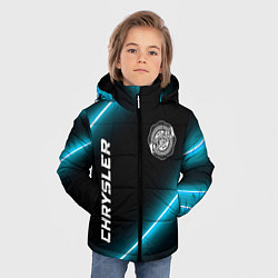 Куртка зимняя для мальчика Chrysler неоновые лампы, цвет: 3D-черный — фото 2