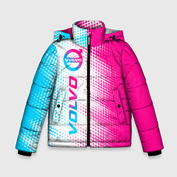 Зимняя куртка для мальчика Volvo neon gradient style: по-вертикали
