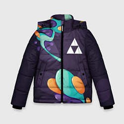 Куртка зимняя для мальчика Zelda graffity splash, цвет: 3D-черный