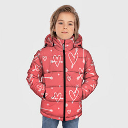Куртка зимняя для мальчика Love is love, цвет: 3D-светло-серый — фото 2