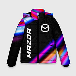 Куртка зимняя для мальчика Mazda speed lights, цвет: 3D-черный