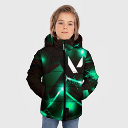 Куртка зимняя для мальчика Valorant разлом плит, цвет: 3D-черный — фото 2