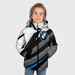 Куртка зимняя для мальчика БМВ - спортивная униформа, цвет: 3D-светло-серый — фото 2