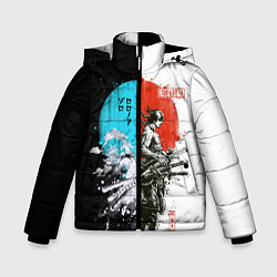 Куртка зимняя для мальчика Зоро в инверсии - One Piece, цвет: 3D-светло-серый