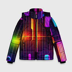 Куртка зимняя для мальчика Неонка, цвет: 3D-светло-серый