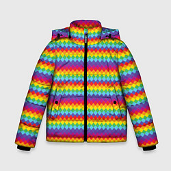 Куртка зимняя для мальчика Color diamonds, цвет: 3D-красный