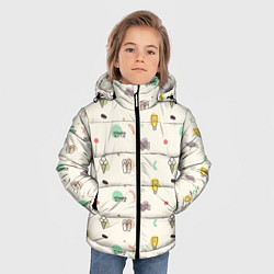 Куртка зимняя для мальчика Летний вайб, цвет: 3D-черный — фото 2