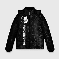Зимняя куртка для мальчика Danganronpa glitch на темном фоне: по-вертикали