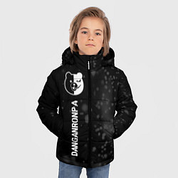 Куртка зимняя для мальчика Danganronpa glitch на темном фоне: по-вертикали, цвет: 3D-черный — фото 2