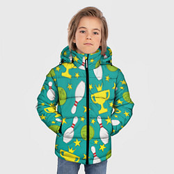 Куртка зимняя для мальчика Bowling game, цвет: 3D-светло-серый — фото 2