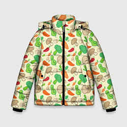 Куртка зимняя для мальчика Овощной рецепт, цвет: 3D-красный