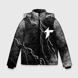 Куртка зимняя для мальчика Thunder awaken молнии, цвет: 3D-светло-серый