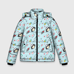 Куртка зимняя для мальчика Nurse doctor, цвет: 3D-светло-серый