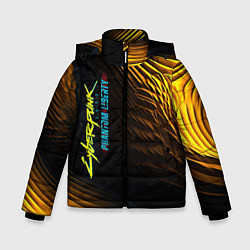 Зимняя куртка для мальчика Black yellow cyberpunk phantom liberty