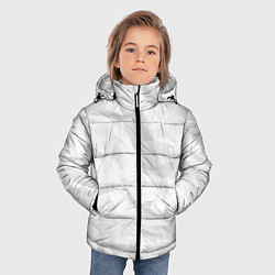 Куртка зимняя для мальчика Мятая бумага - текстура, цвет: 3D-красный — фото 2