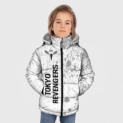 Куртка зимняя для мальчика Tokyo Revengers glitch на светлом фоне: по-вертика, цвет: 3D-черный — фото 2