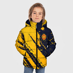 Куртка зимняя для мальчика Manchester United FC ФК Манчестер Юнайтед, цвет: 3D-светло-серый — фото 2