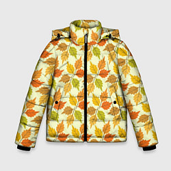 Куртка зимняя для мальчика Осенний марафон, цвет: 3D-черный