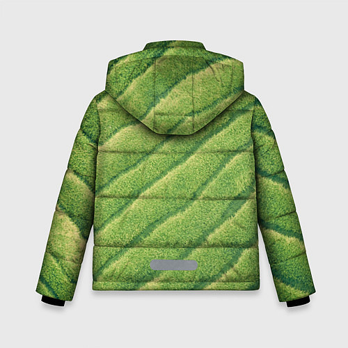 Зимняя куртка для мальчика Травяной паттерн / 3D-Красный – фото 2