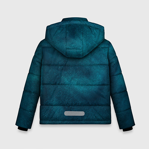 Зимняя куртка для мальчика Синие туманные камешки / 3D-Красный – фото 2
