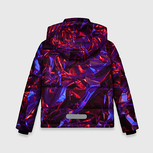 Зимняя куртка для мальчика Текстура кристалла / 3D-Красный – фото 2